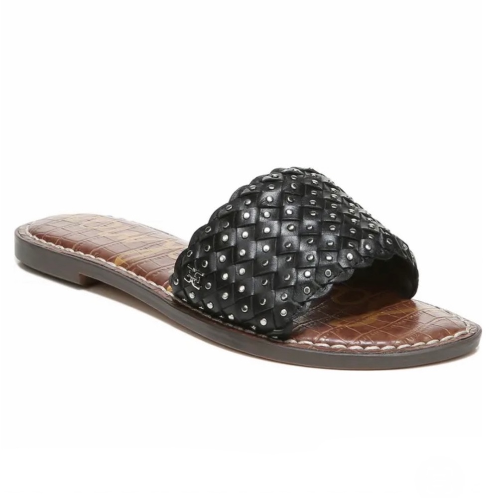 Sam Edelman Black Geraldine Embellished Slide Sandal Size 5